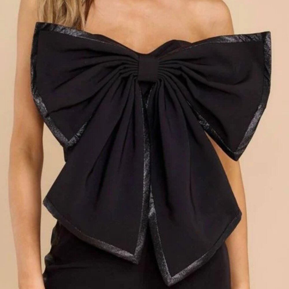 Olivia Strapless Bow Top